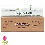 Second Nature Bags, Premium Certified 100% Compostable Biodegradeable, 10 Litre, 100 Bags, Extra...